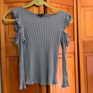 Small “Cold Shoulder” Ruffle Top